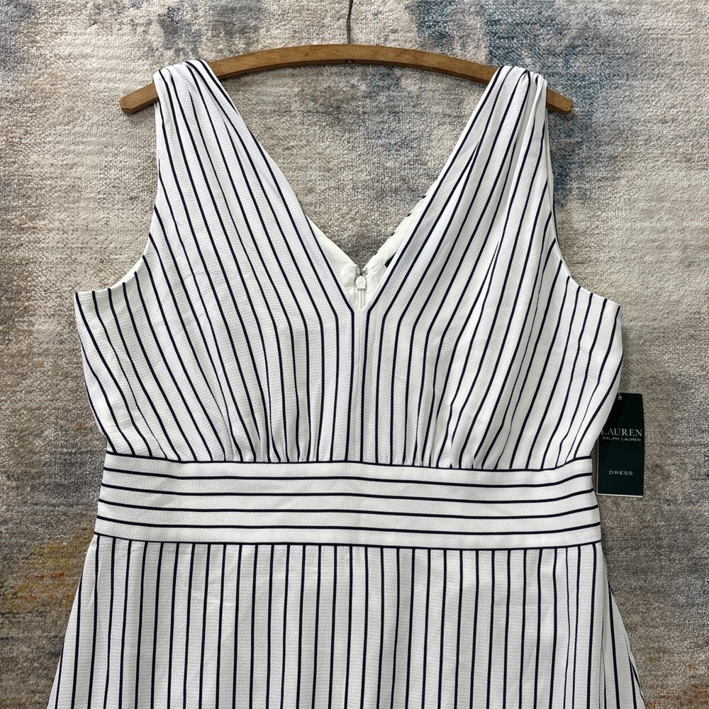 Lauren Ralph Lauren Striped Maxi Dress Women's Size 12 NWT - Picture 1 of 9